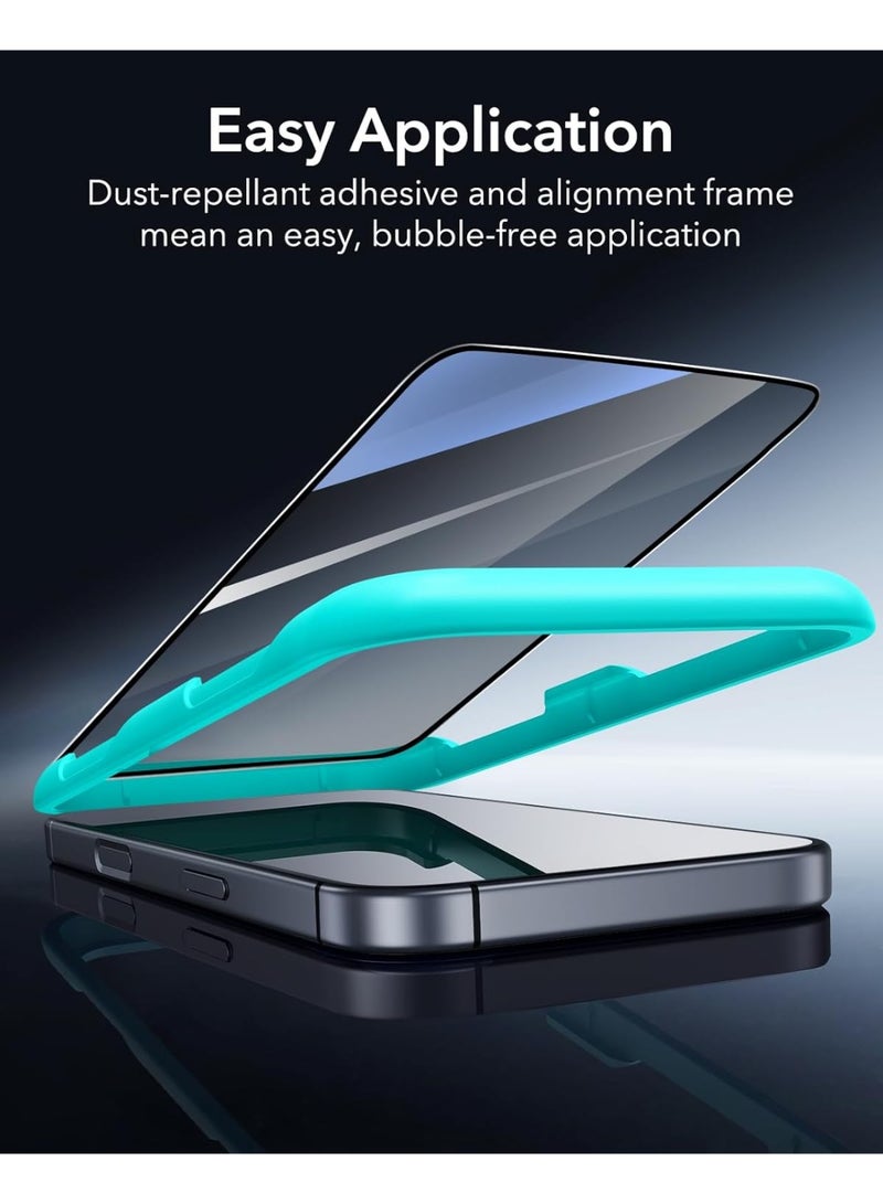 ESSAGER iPhone 17 Pro Max Privacy Screen Protector, High Definition, 9h Hardness, Military-Grade Tempered Glass, Scratch-Resistant and Durable, Easy Installation Tool, Perfectly Supports Face Id. - Image 3